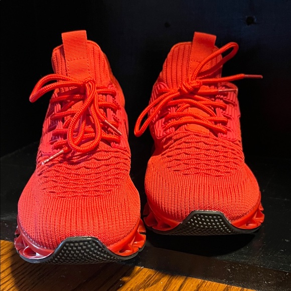 Women's Fun Red Sneakers - Picture 8 of 8